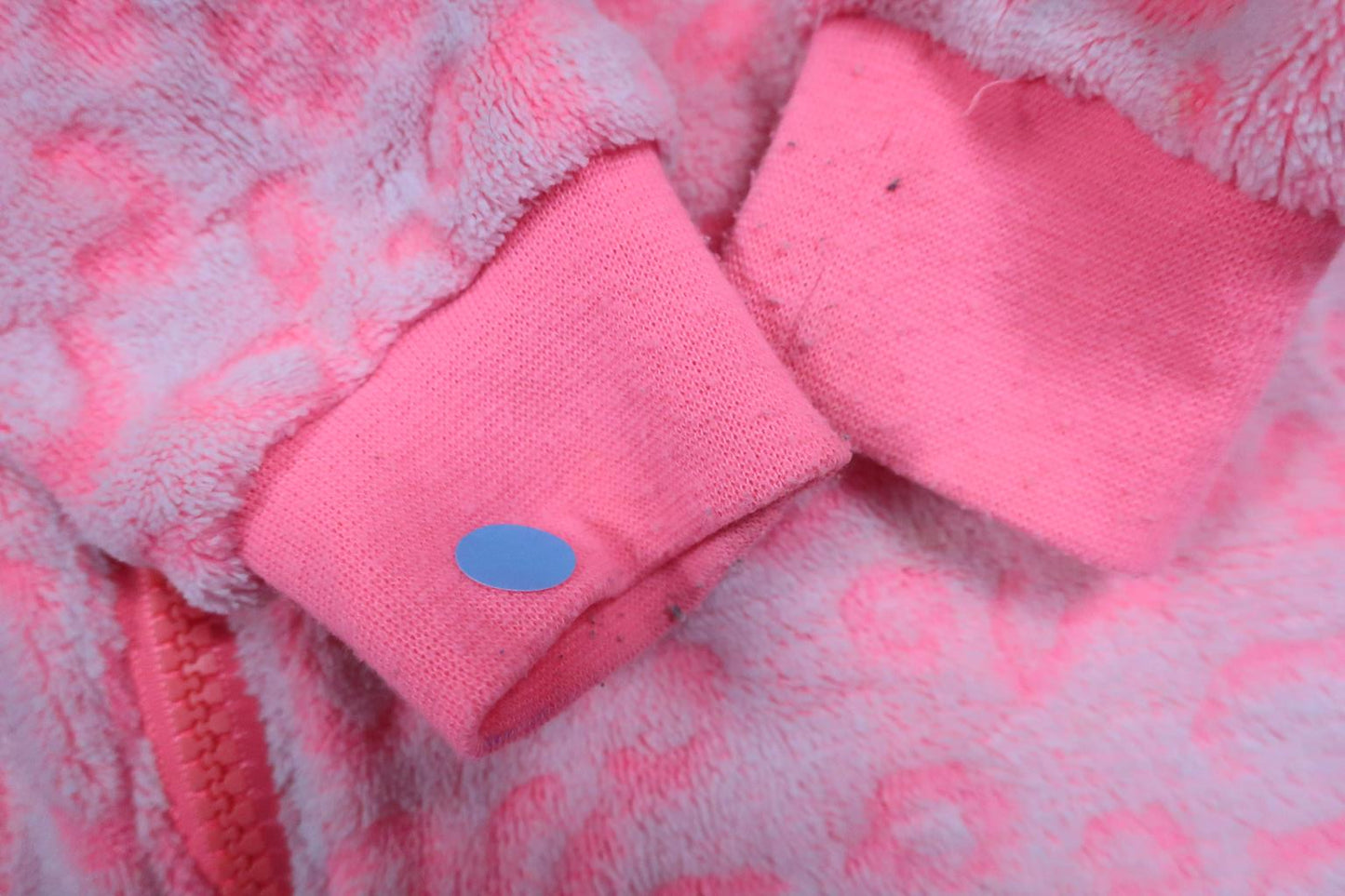 Leopardprintet fleece jumpsuit fra My Wear Young - Størrelse 86/92 - Pink