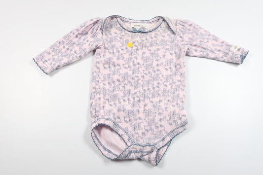 Blomsterbody fra Newbie - Størrelse 56 - Lyserød