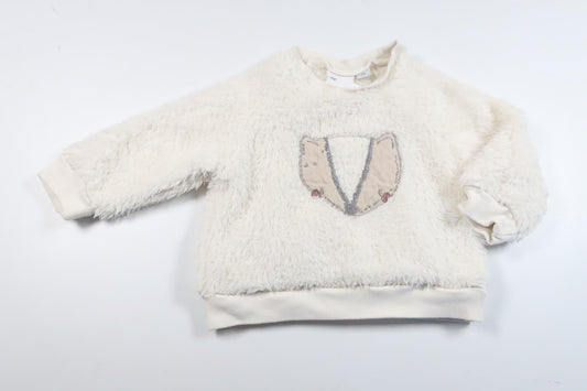 Fleece/pile sweater fra My Wear Baby - Størrelse 68 - Off-white