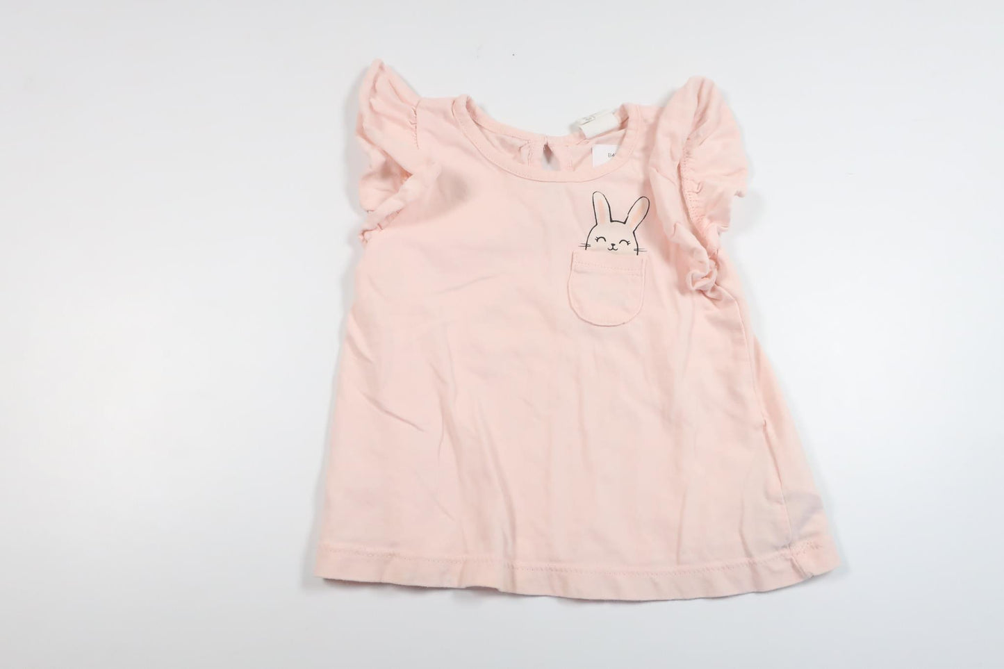 Tunika med kanin fra H&M - Størrelse 74 - Lyserød