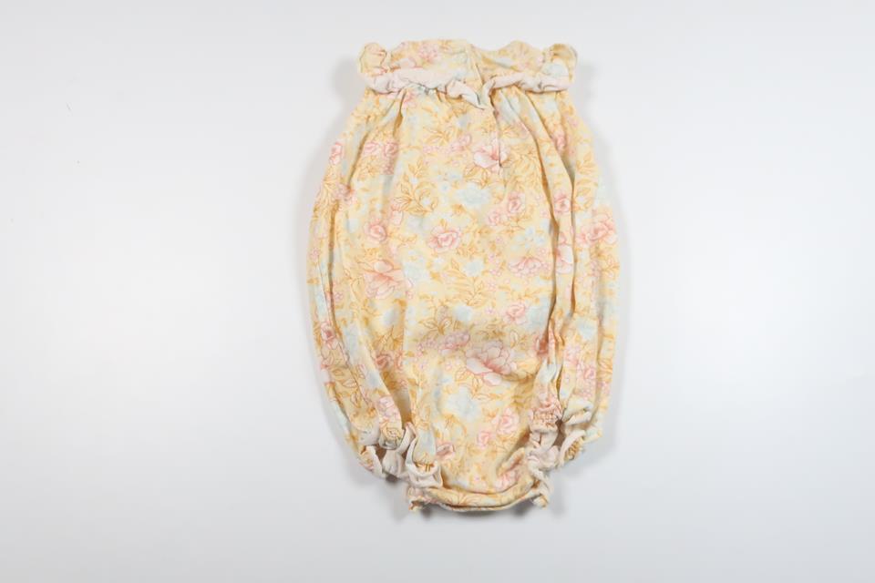 Blomsterbody fra Newbie - Størrelse 74 - Gul