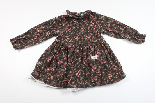 Blomsterkjole fra Newbie - Størrelse 68 - Sort