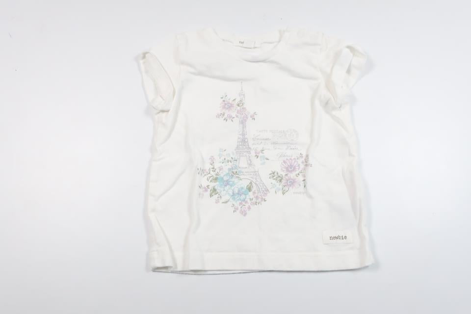 T-shirt fra Newbie - Størrelse 68 - Hvid