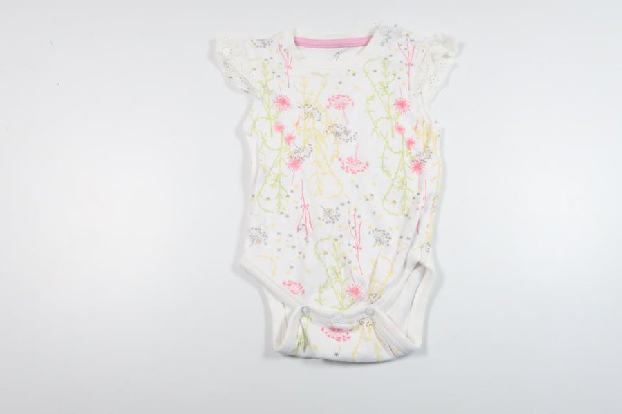 Bodysuit fra Pytteliten - Størrelse 56 - Hvid