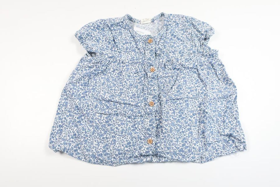 Blomstertunika fra H&M - Størrelse 86 - Blå