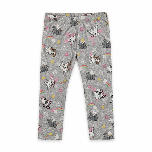 Leggings med enhörningstryck från Sweet Heart - Storlek 86 - Grå