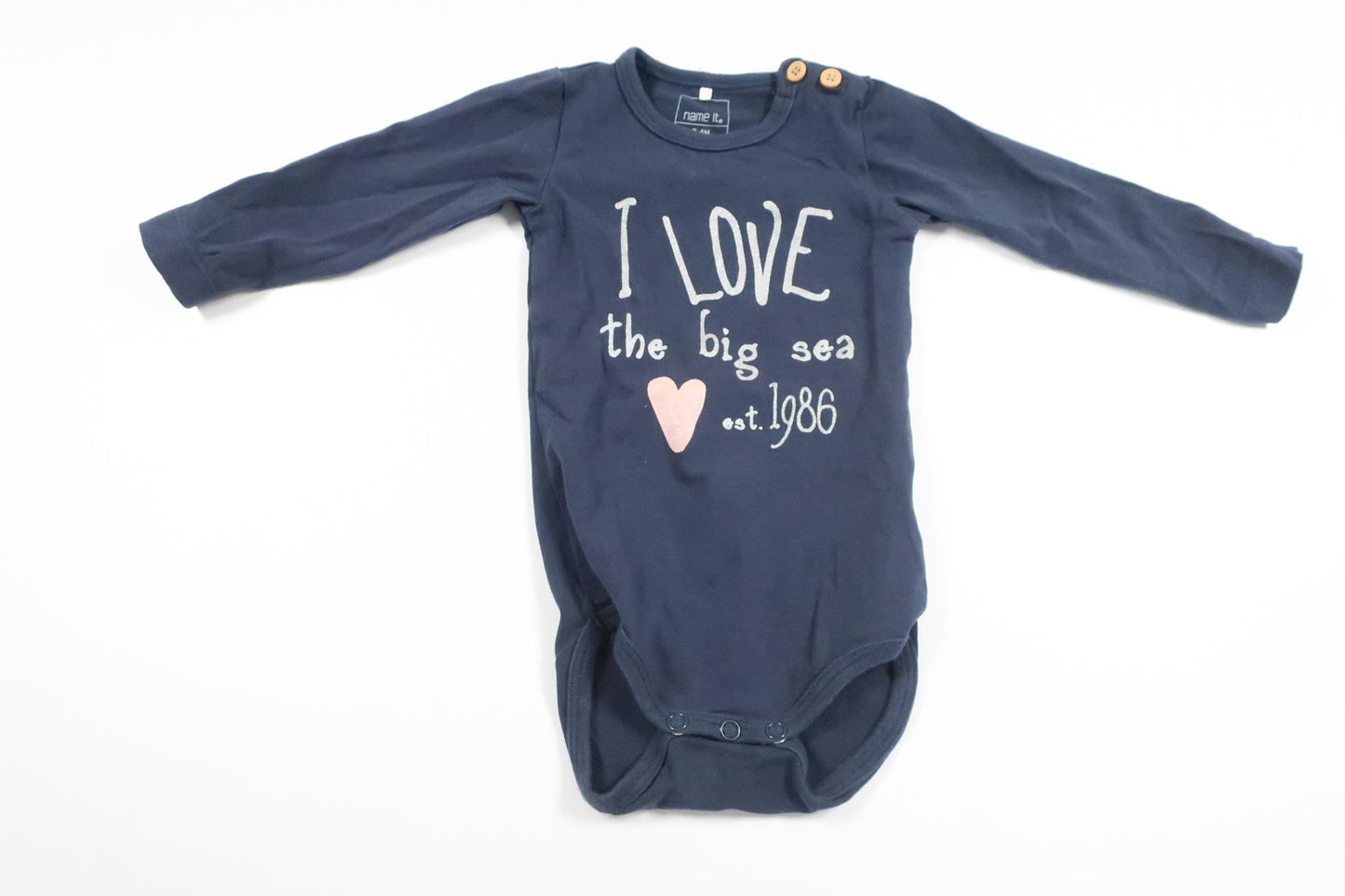 Bodysuit fra Name It - Størrelse 62 - Marineblå