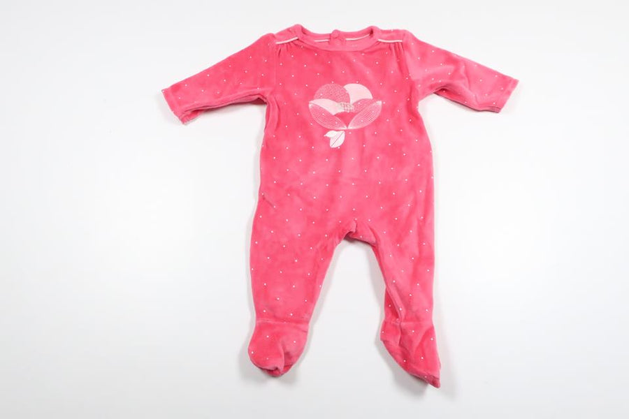 Fleece jumpsuit fra Obaïbi - Størrelse 56/62 - Lyserød