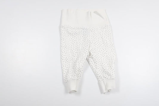 Prikkede bukser fra H&M - Størrelse 62 - Hvid