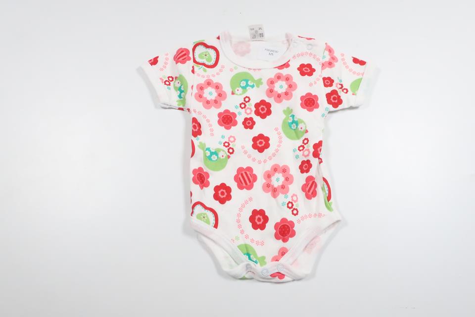 Blomsterbody fra Unknown - Størrelse 56 - Hvid