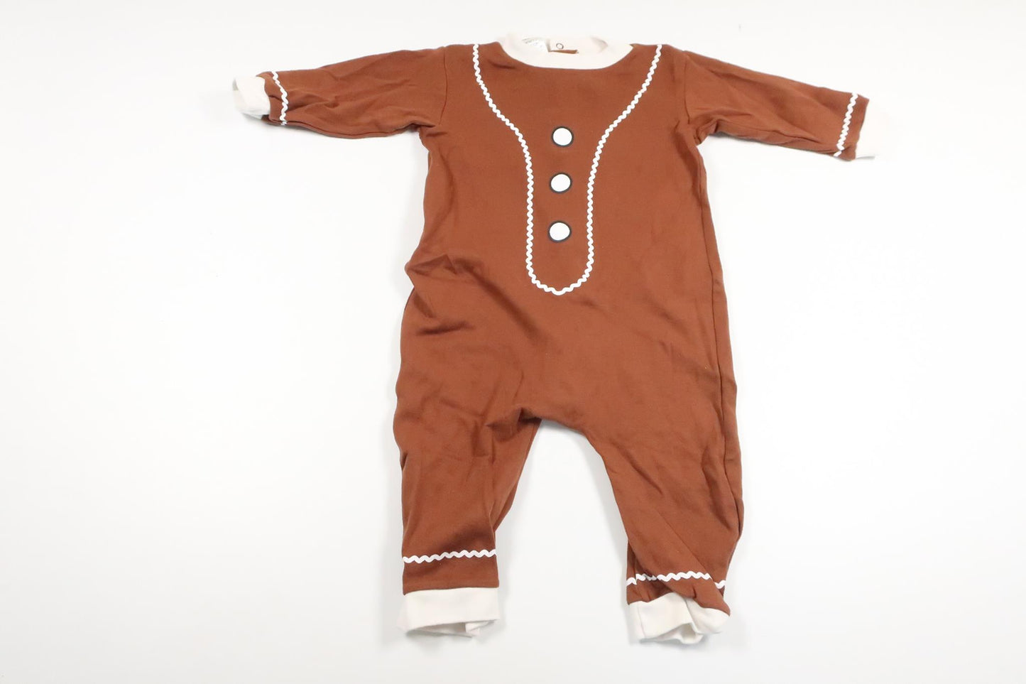 Peberkagekostume fra Ukendt - Størrelse 74/80 - Brun