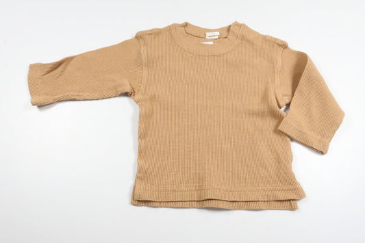 Strikket sweater fra H&M - Størrelse 74 - Gul