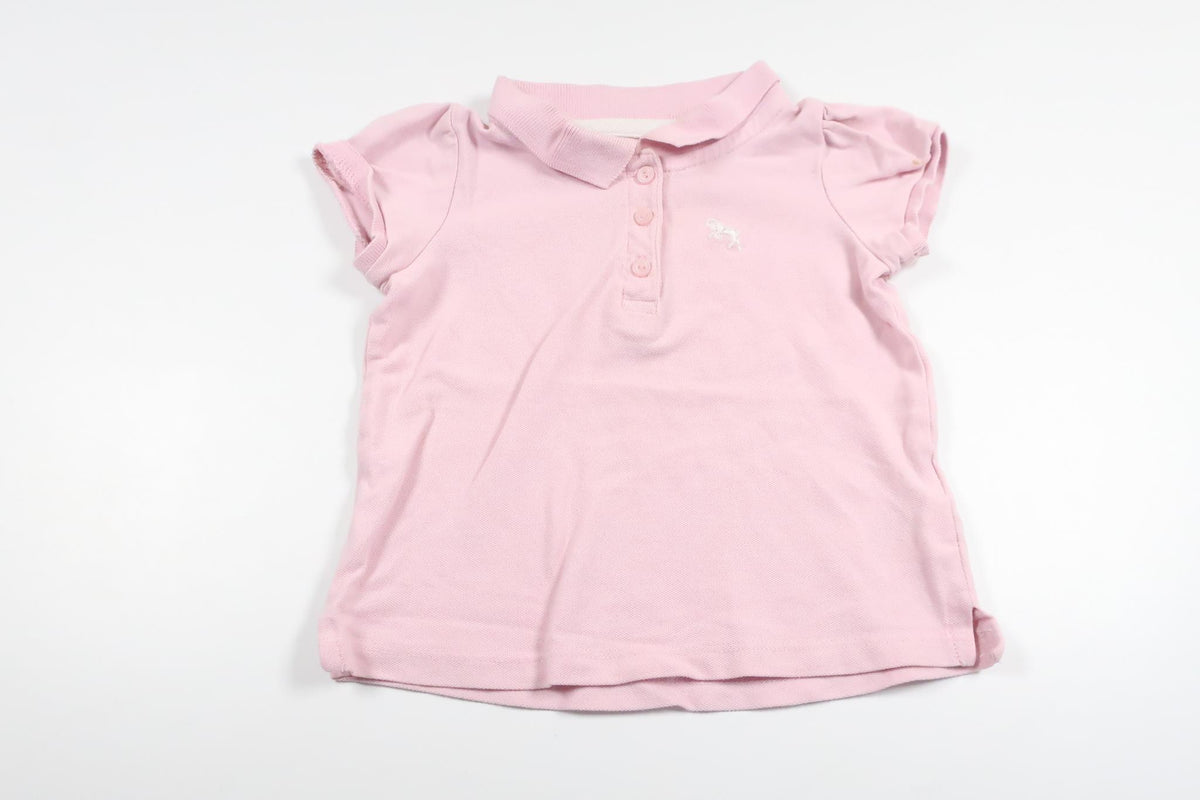 Poloshirt fra H&M - Størrelse 74 - Lyserød