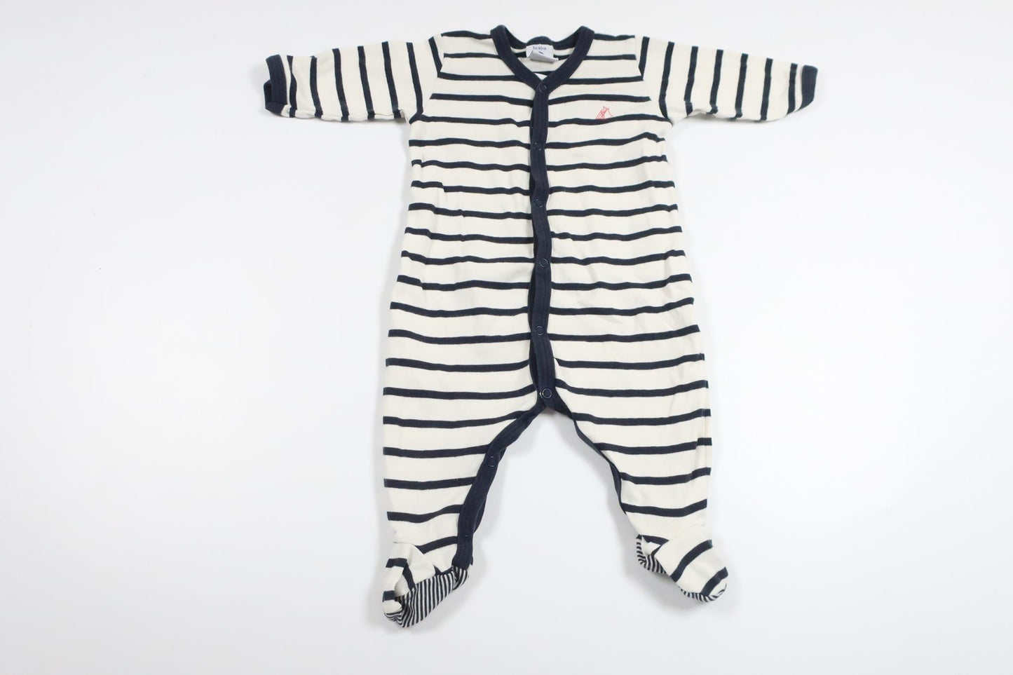 Pyjamas fra Petit Bateau - Størrelse 56/62 - Hvid