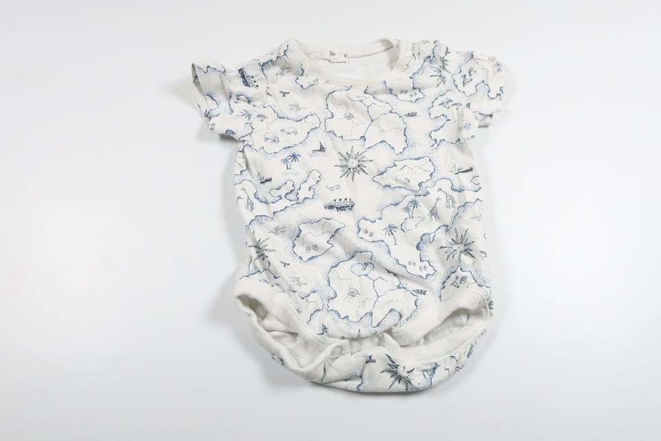 Bodysuit fra Newbie - Størrelse 68 - Hvid
