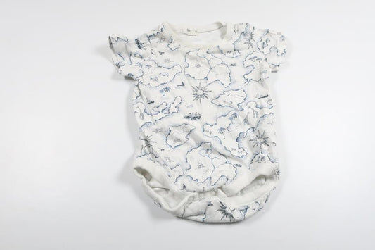 Bodysuit fra Newbie - Størrelse 68 - Hvid
