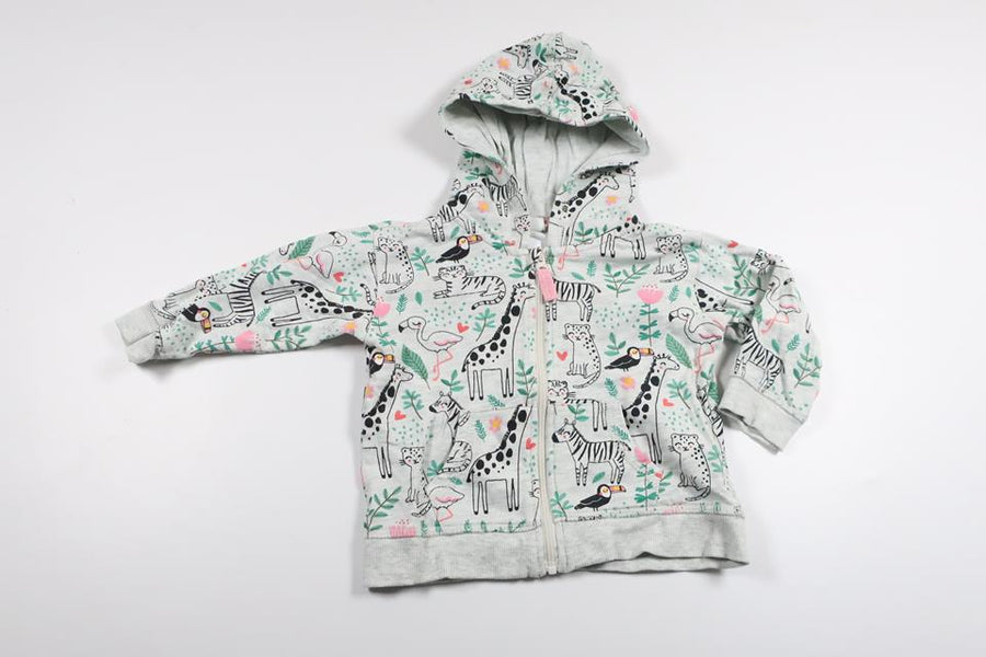 Hættejakke fra H&M - Størrelse 74 - Grå