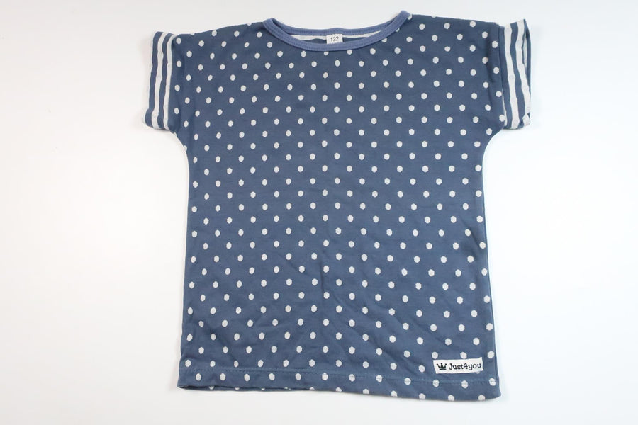 T-shirt fra Just 4 You - Størrelse 122 - Blå