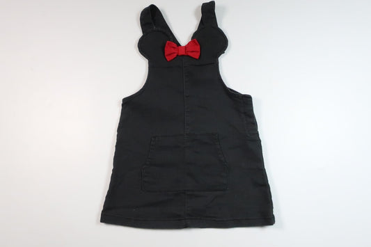 Kjole med hofteholder og Minnie-ærmer fra H&M - Størrelse 92 - Sort