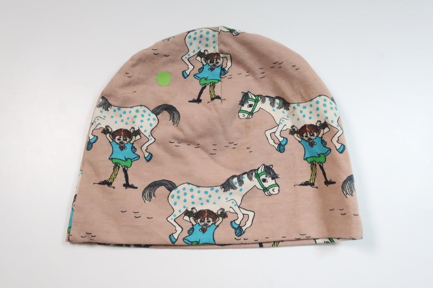 Pippi Langstrømpe-hue fra Just 4 You - Størrelse 98/104 - Lyserød