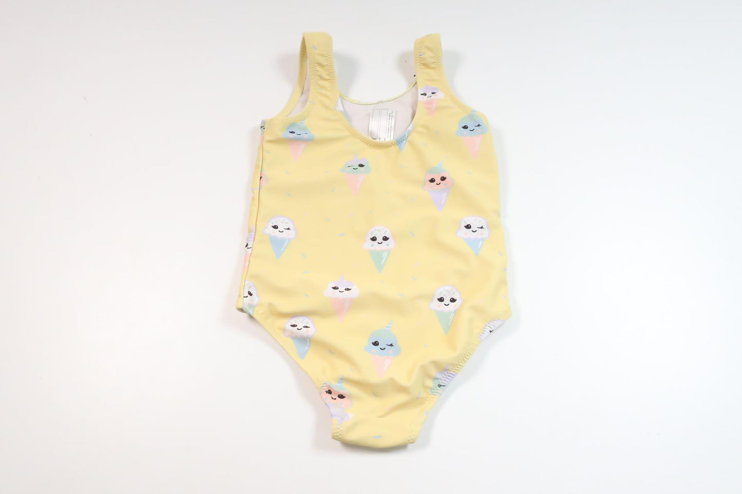 Badedragt med is fra Unknown - Størrelse 98/104 - Gul
