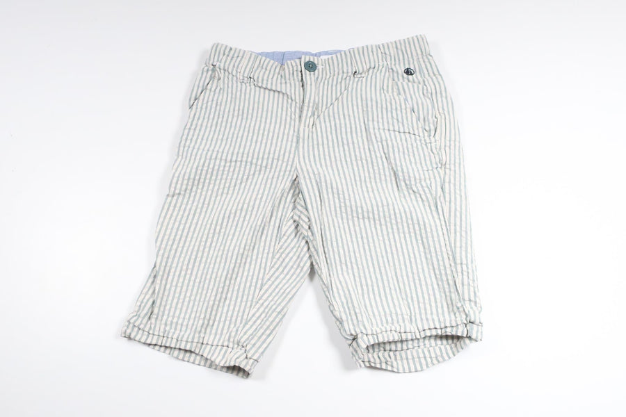 Stribede shorts fra Petit Bateau - Størrelse 128 - Blå