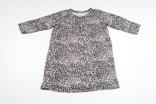 Leopardprintkjole fra Unknown - Størrelse 74/80 - Off-white