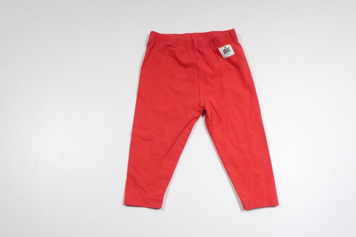 Leggings fra A Happy Brand - Størrelse 62/68 - Rød