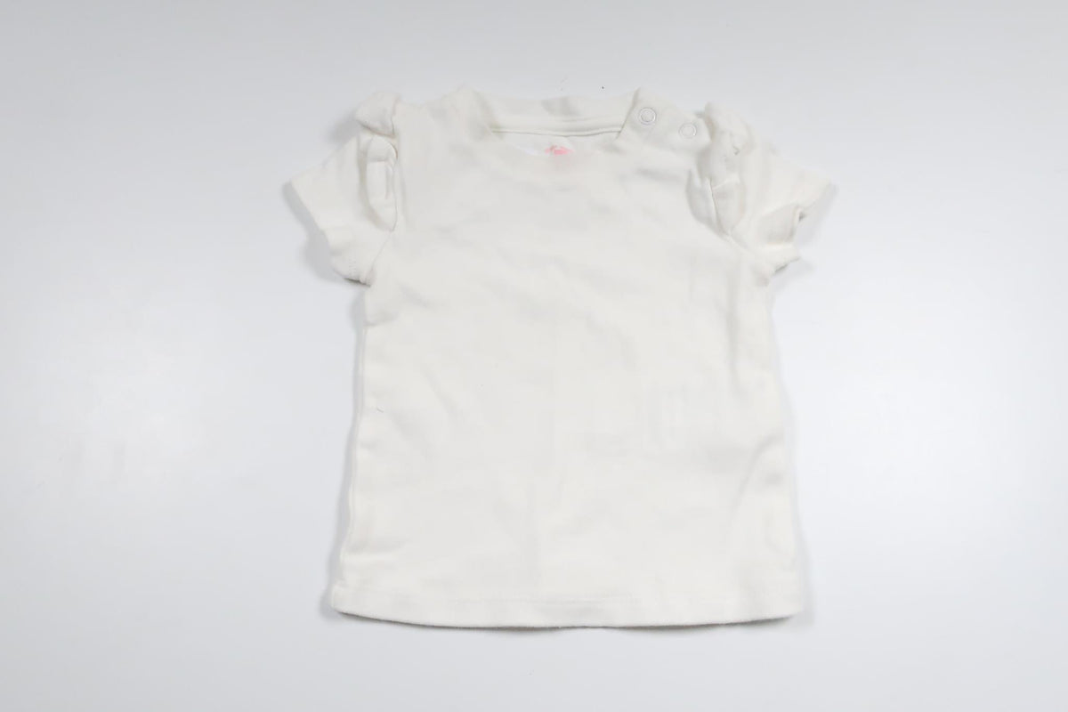 T-shirt fra Baby Club Mini - Størrelse 62/68 - Hvid