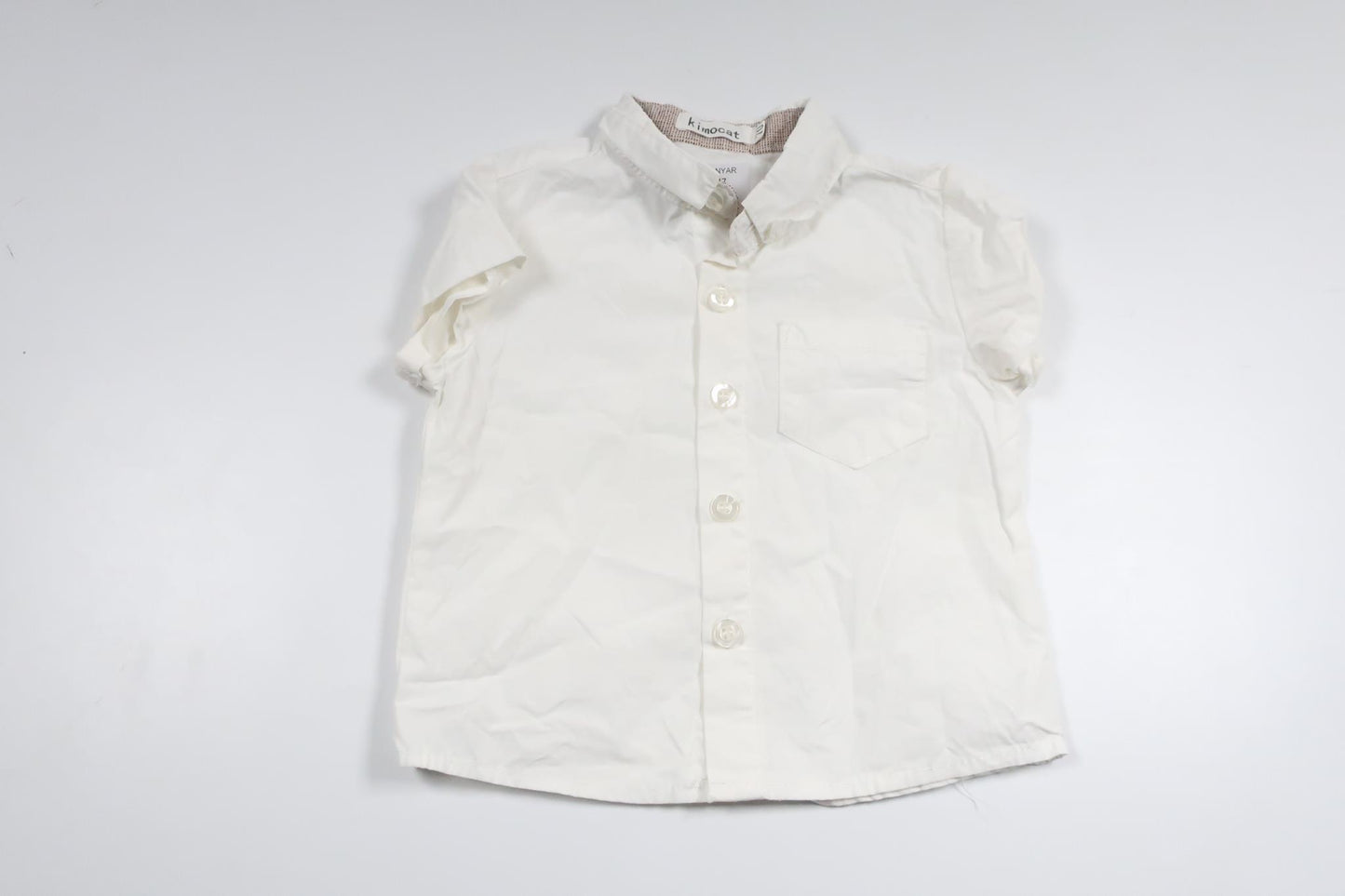 Skjorte fra Kimocat - Størrelse 68 - Off-white