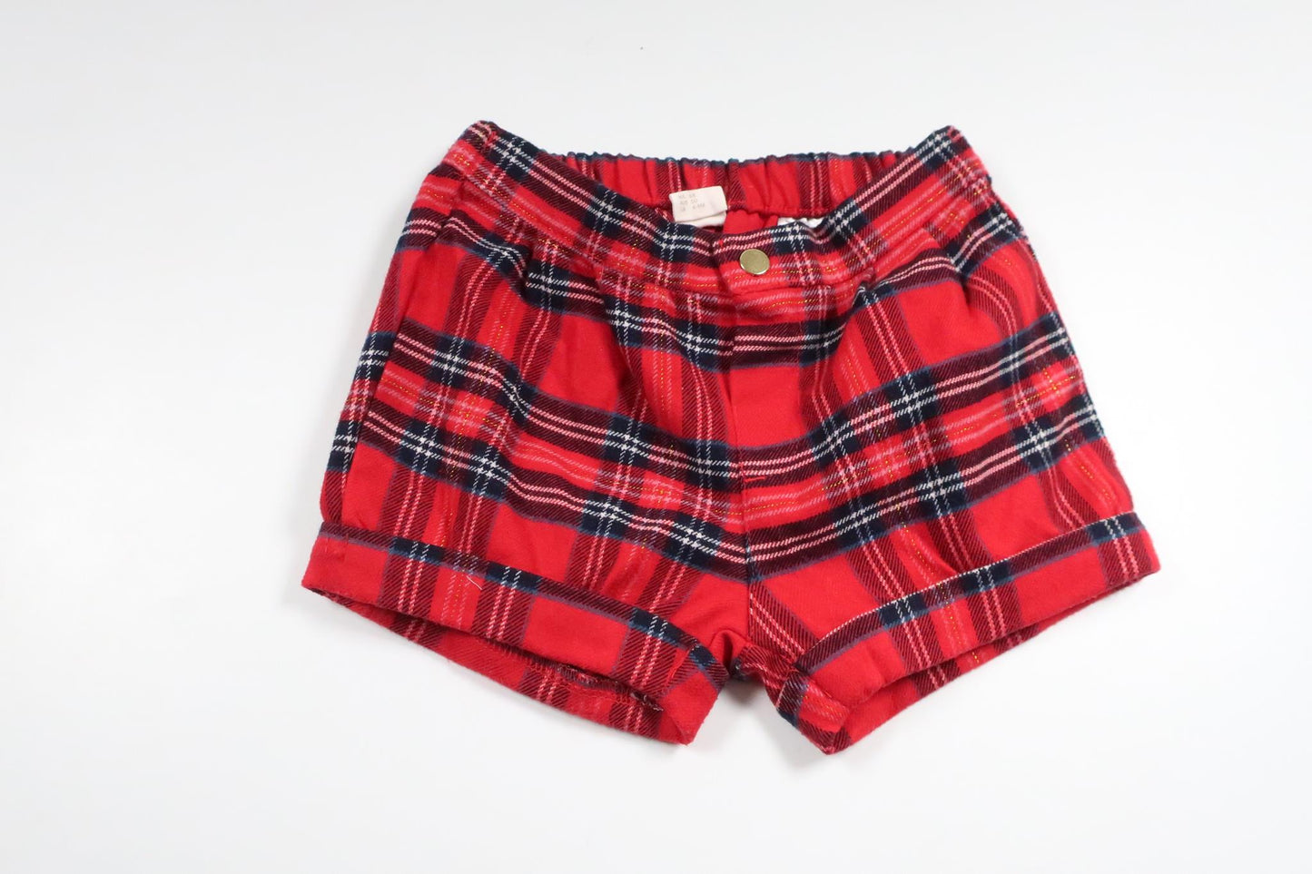 Ternede shorts fra H&M - Størrelse 68 - Rød