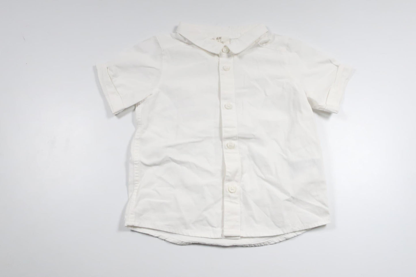 Skjorte fra H&M - Størrelse 74 - Hvid