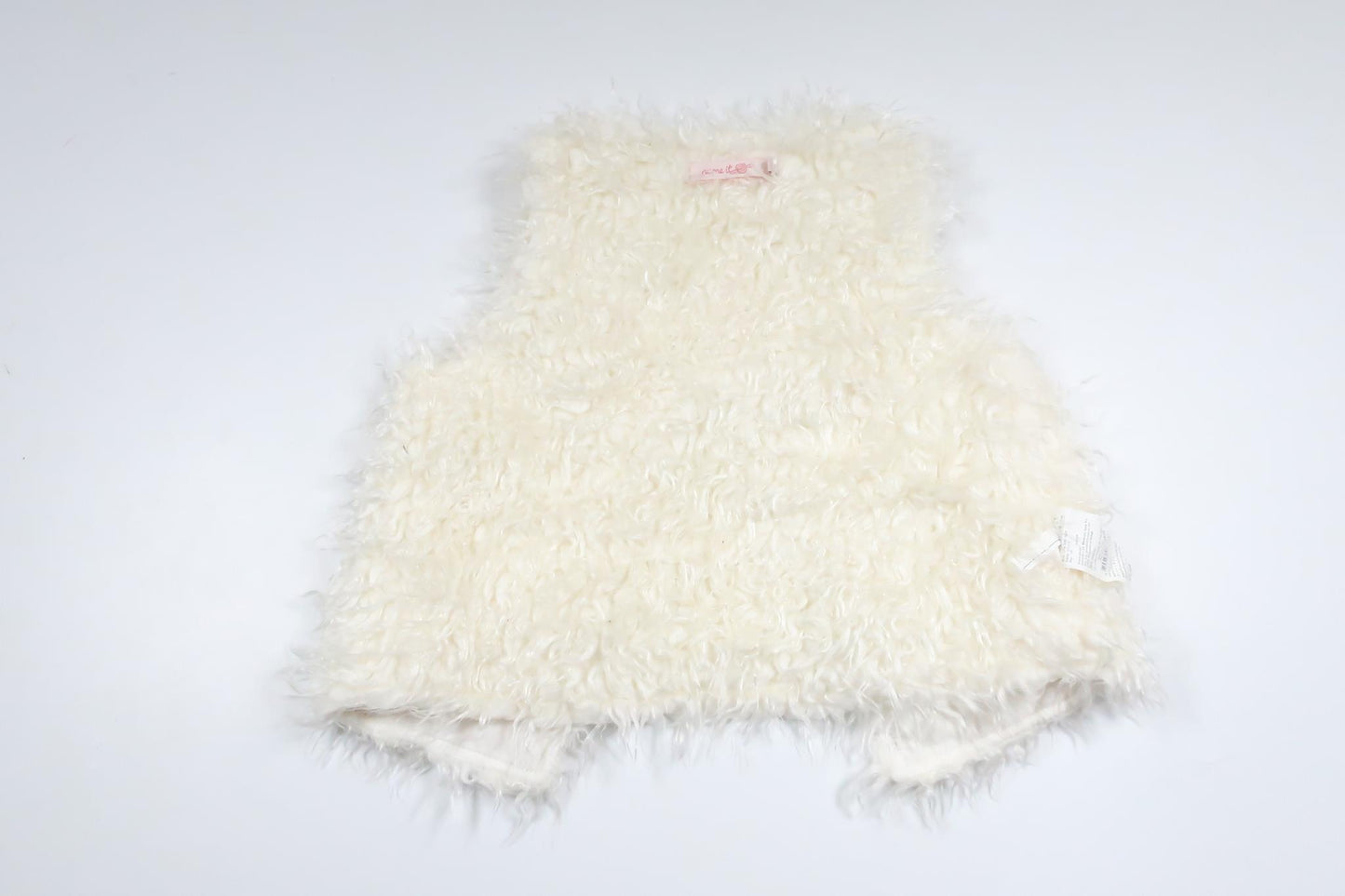 Vest i imiteret pels fra Name It - Størrelse 86 - Hvid