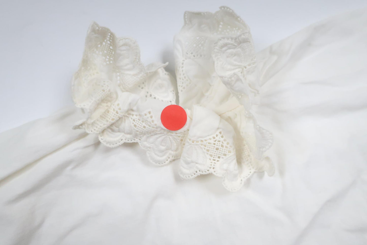 Lucia top med krave fra Unknown - Størrelse 62/68 - Hvid