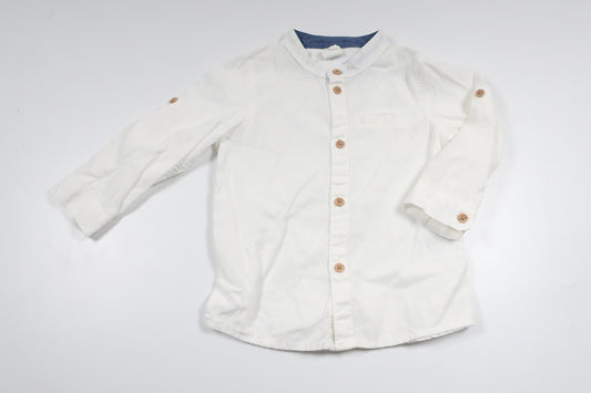 Skjorte fra H&M - Størrelse 80 - Hvid