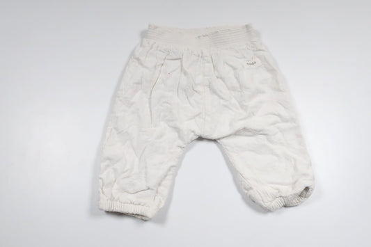 Broderede bukser fra Newbie - Størrelse 62 - Hvid