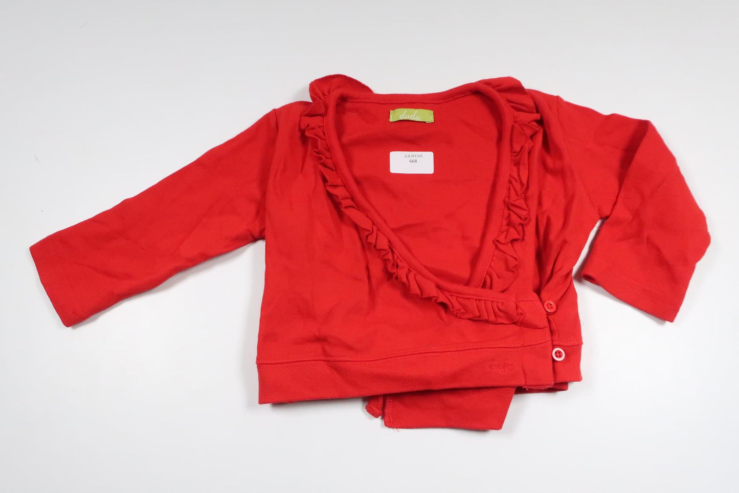 Cardigan fra Dudu - Størrelse 80 - Rød