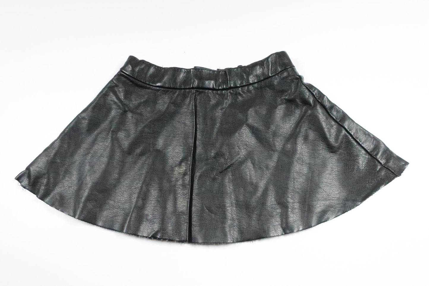Nederdel i imiteret læder fra H&M - Størrelse 92 - Sort