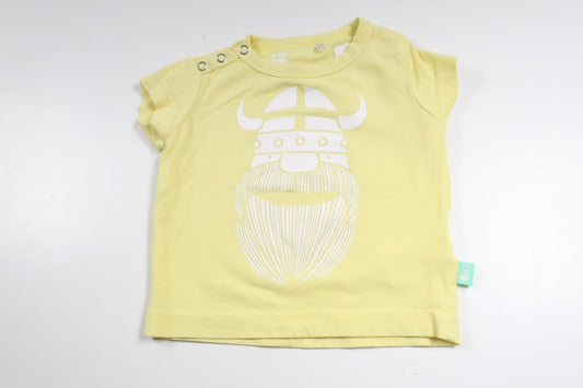 T-shirt fra Danefa - Størrelse 68 - Gul