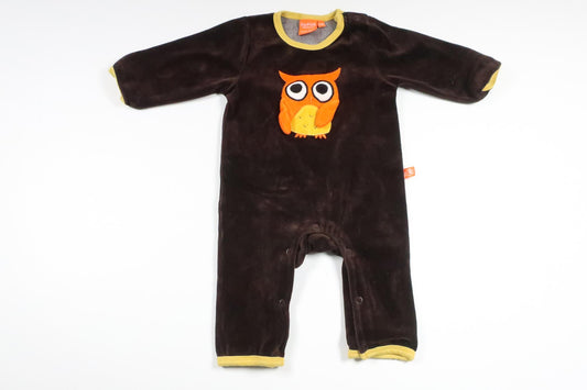 Fleecepyjamas fra Lipfish - Størrelse 62/68 - Brun