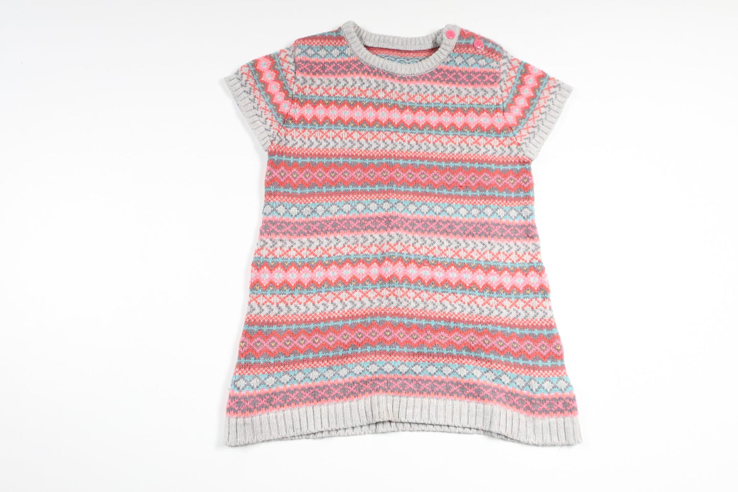 Strikket kjole fra Unknown - Størrelse 86 - Multifarvet