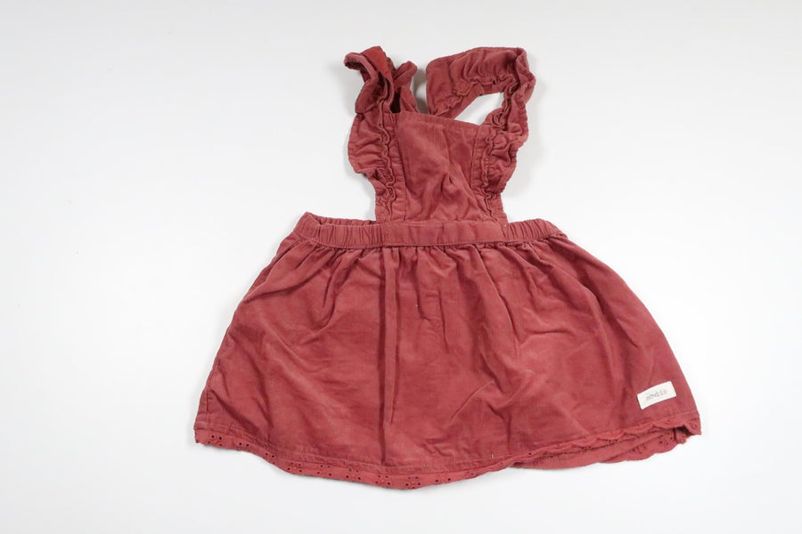 Strømpeholdernederdel fra Newbie - Størrelse 74 - Bordeauxrød