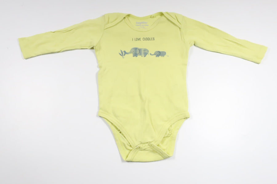 Bodysuit fra Lupilu - Størrelse 74/80 - Gul