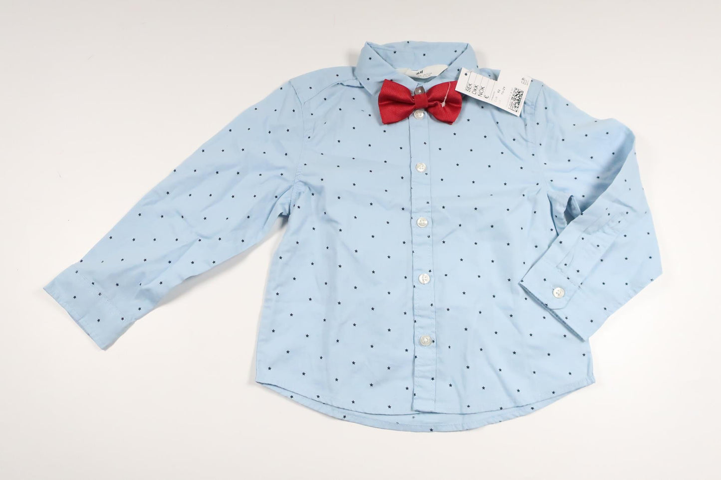 Skjorte med butterfly fra H&M - Størrelse 92 - Blå