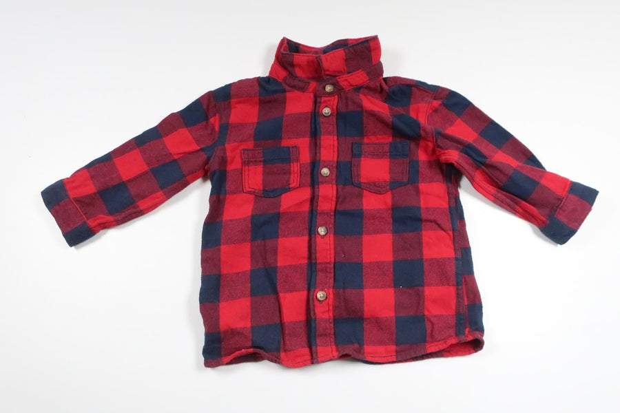 Ternet skjorte fra H&M - Størrelse 74 - Rød