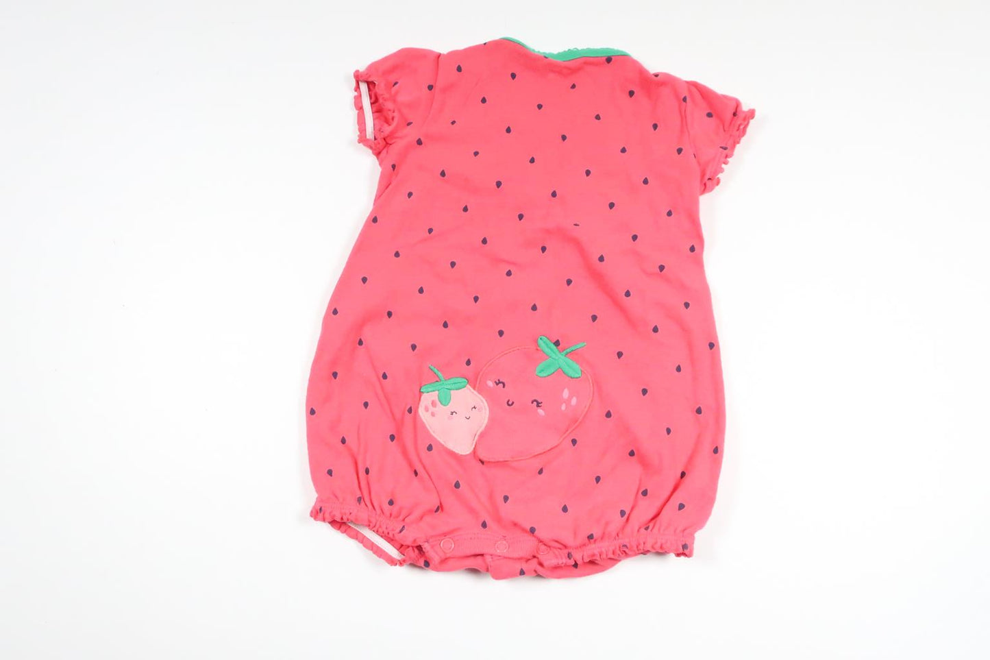 Jordbærpyjamas fra Carter's - Størrelse 74/80 - Lyserød