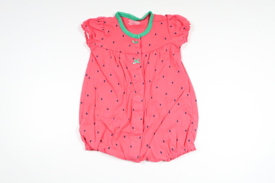 Jordbærpyjamas fra Carter's - Størrelse 74/80 - Lyserød