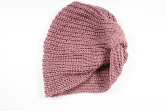 Strikket hue fra Name It - Størrelse 48/49 - Lilla