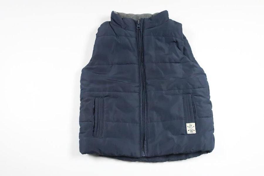 Vatteret vest fra Zybaby Outwear - Størrelse 74/80 - Marineblå