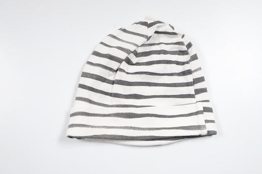 Stribet hue fra H&M - Størrelse 62/68 - Hvid